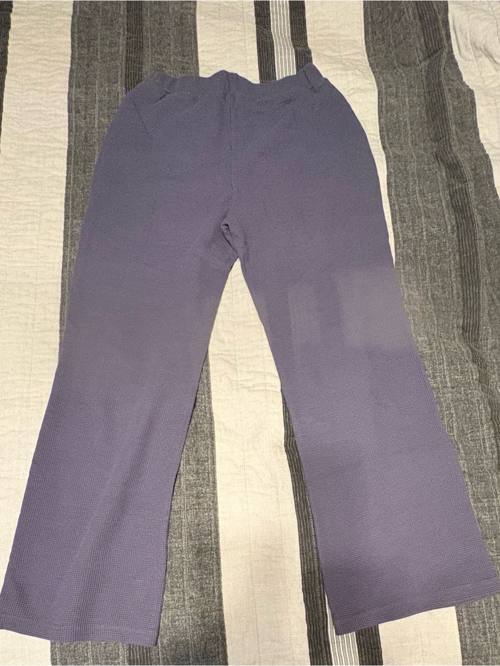 Comfrt Waffle Lounge Pants in Stone Blue - Picture 5 of 5